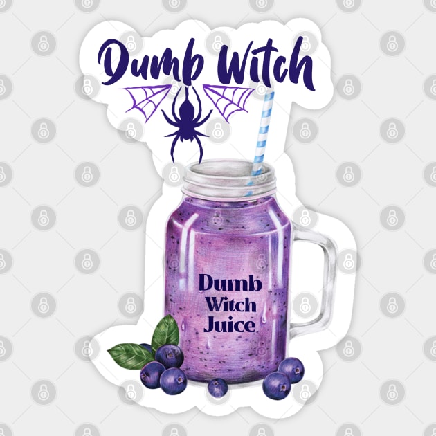 Dumb Witch Juice Sticker by TheGardenofEden